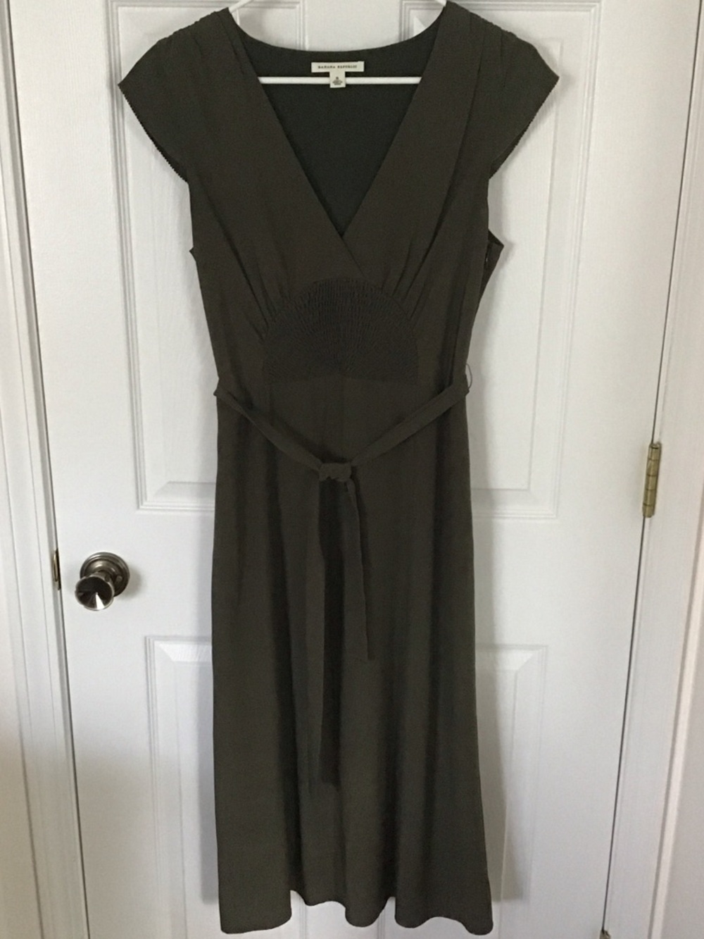 Banana Republic Olive Green Midi Dress